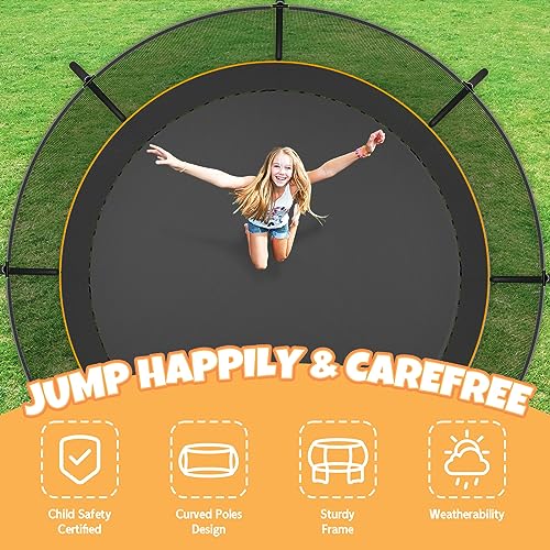 12FT 14FT Outdoor Trampoline for Kids and Adults G7056