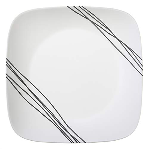 18-Piece Dinnerware Set for 6 with Large Serving Bowl, Triple Layer Glass, White G25078