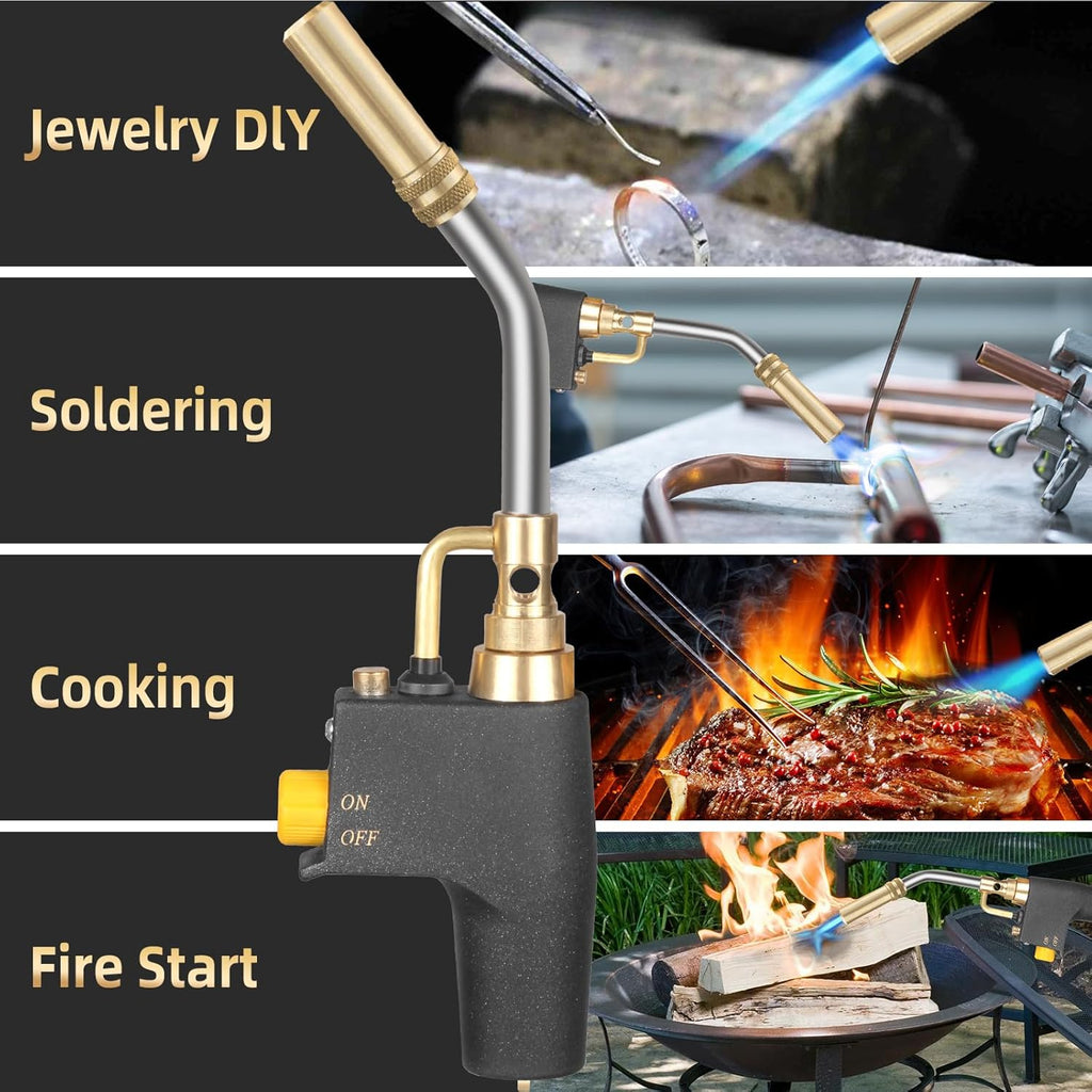 Propane Torch Head with Igniter for Soldering and Welding A24186