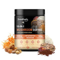 GREENPEOPLE 10 in 1 Mushroom Coffee | Premium Arabica Instant Coffee with Lion’s Mane, Reishi, Turkey Tail & More | Mushroom Coffee Alternative for Energy, Focus & Immune Support | 4.23 Oz