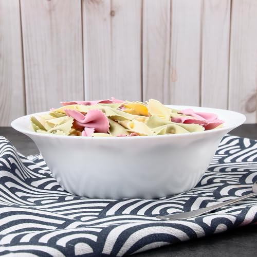 Tempered Glass Soup Bowls Set of 8, 20 oz, Microwave & Dishwasher Safe J9733