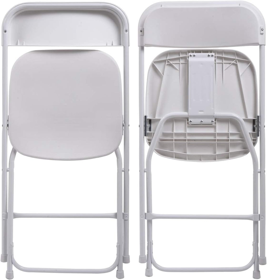 Plastic Folding Chair 10-Pack Stackable for Indoor & Outdoor Events W438358