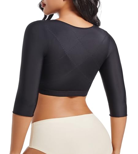 Post Op Arm Compression Sleeve Lipo Front Closure Faja Shapewear J521