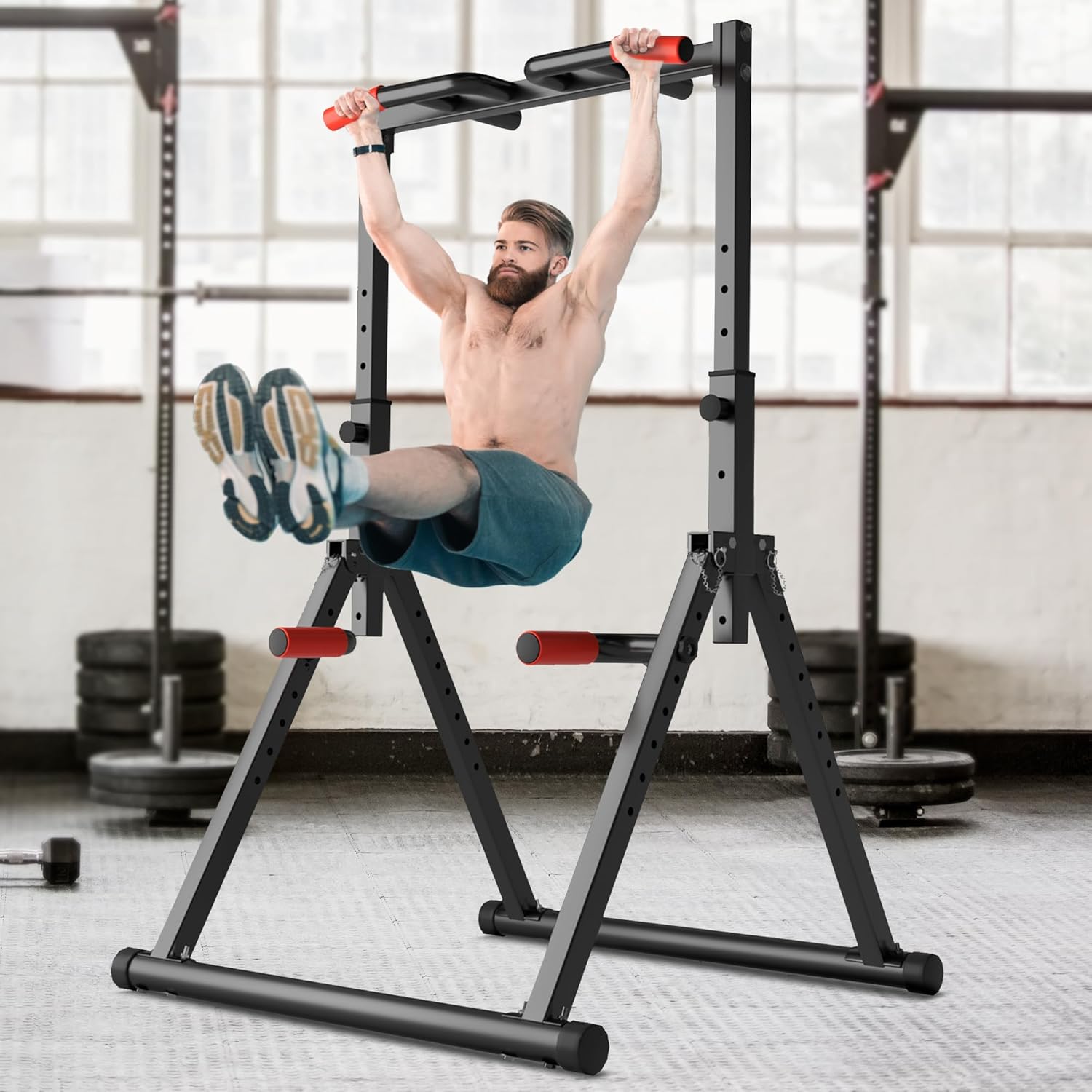Foldable Pull Up Bar Station for Home Gym Strength Training G198