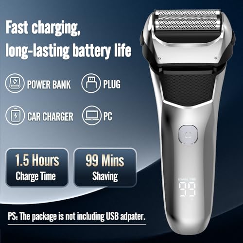 Rechargeable Electric Razor for Men with Beard Trimmer H73763