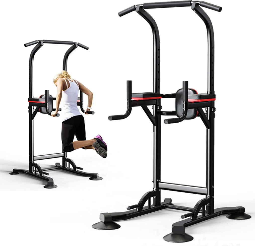Pull Up Bar Station, Power Tower Dip Bar for Pull-up Push-up Multi-function Home Gym Strength Training Workout Equipment