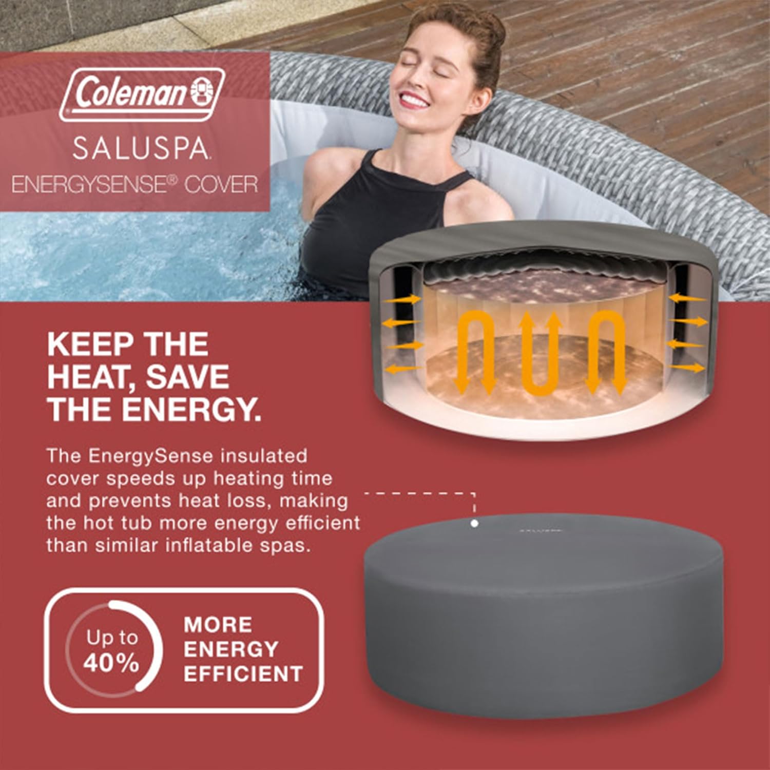 Inflatable Hot Tub with AirJet and Seat Cushions B459491