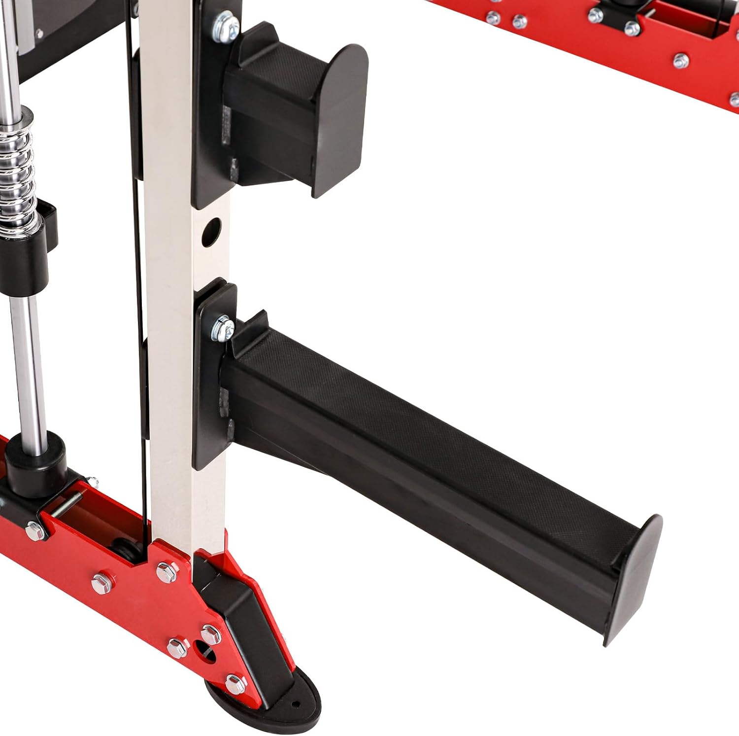 Home Gym Smith Machine with Pulley System Squat Rack Pull Up Bar F8529