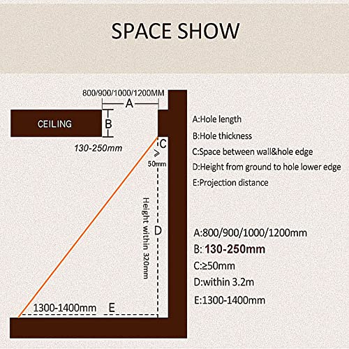 Folding Attic Ladder, 13 Steps Retractable Loft Stairs, White K485614