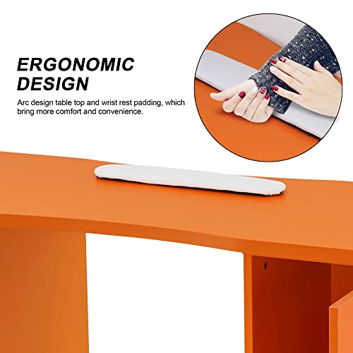 Manicure Table with 4 Drawers and Lockable Wheels A832929