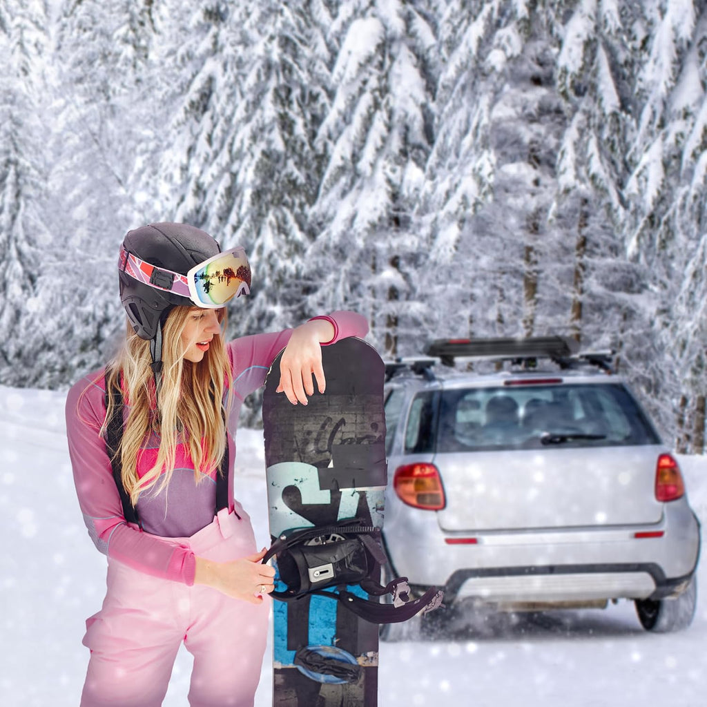 Ski & Snowboard Mount for Roof Racks, Fits 6 Skis or 4 Snowboards, Black L392