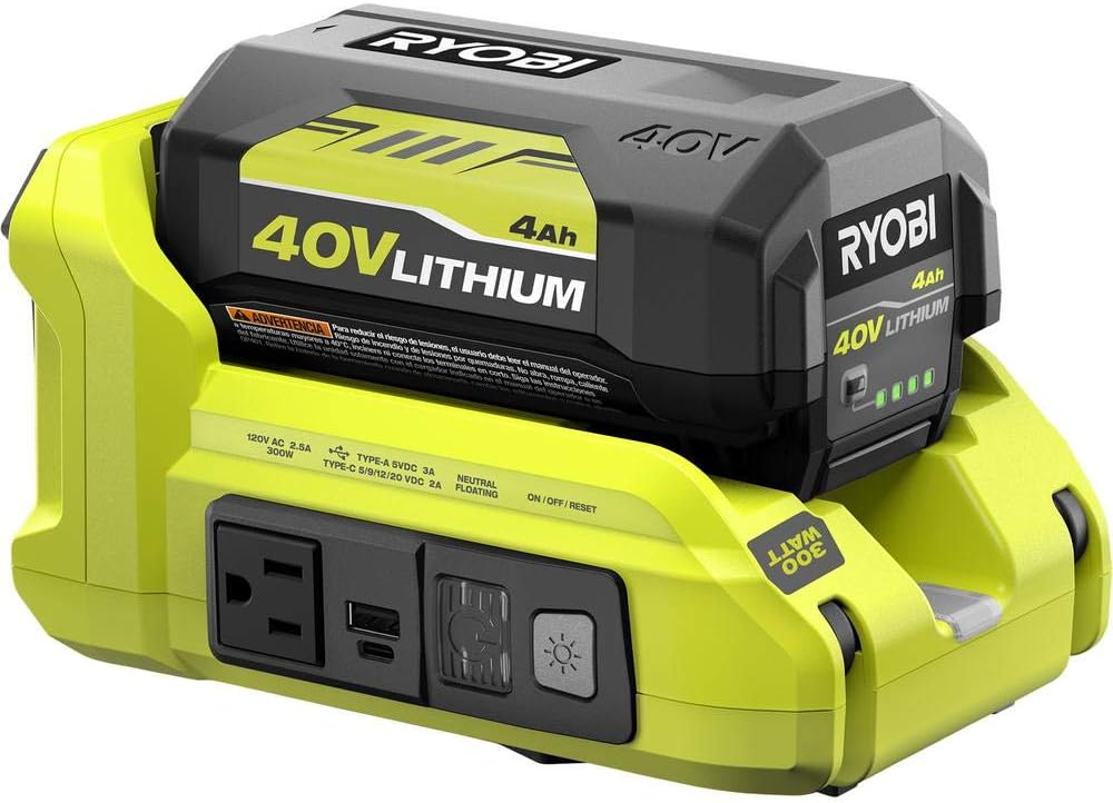 300-Watt Powered Inverter for 40-Volt Battery C74003