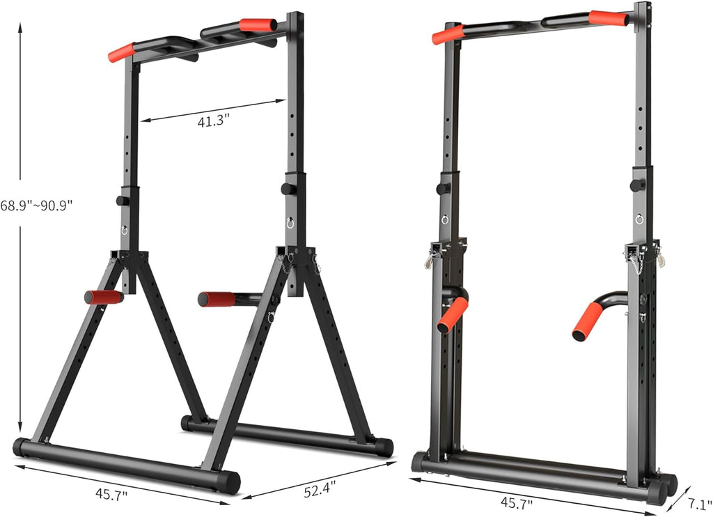 Foldable Pull Up Bar Station for Home Gym Strength Training G198