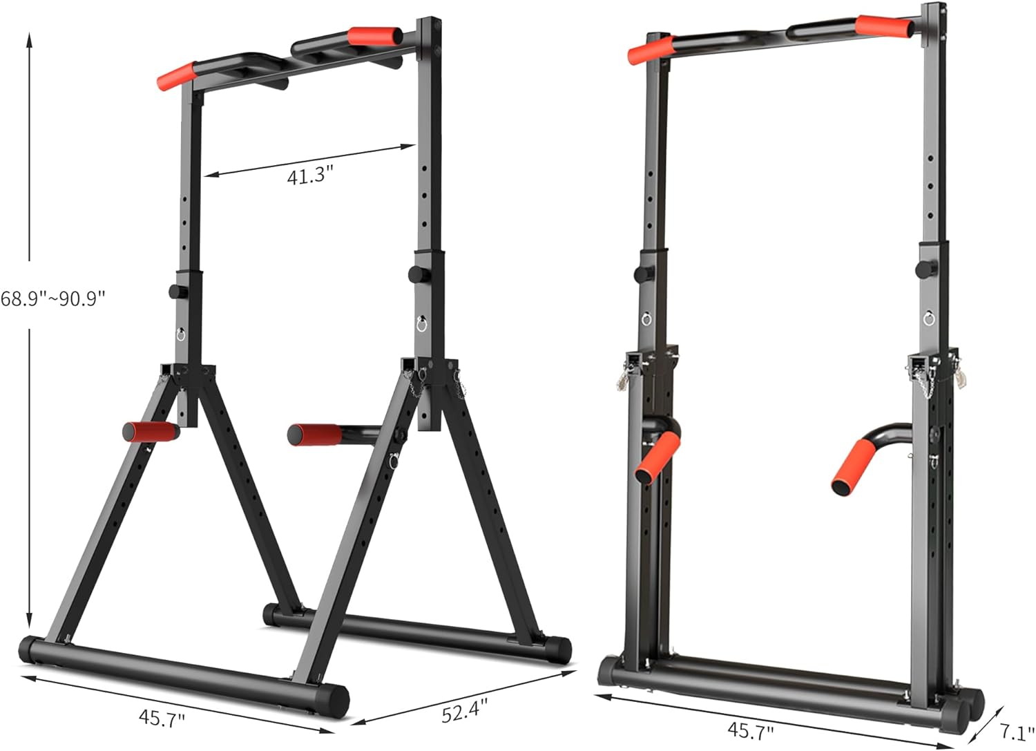 Foldable Pull Up Bar Station for Home Gym Strength Training G198