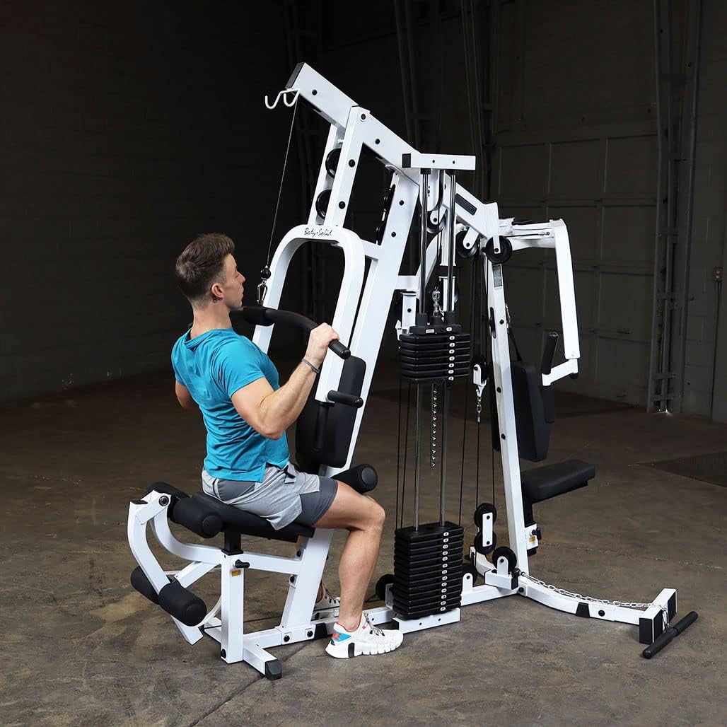 Multi-Station Home Gym Machine with 210lbs Weight Stack H619