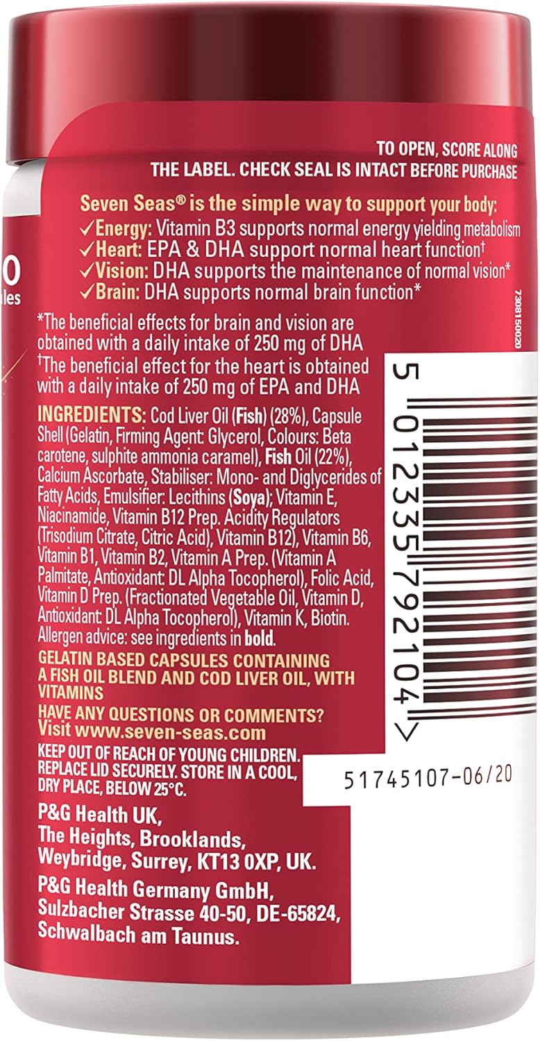 Cod Liver Oil with Multivitamins 90 Capsules U363324