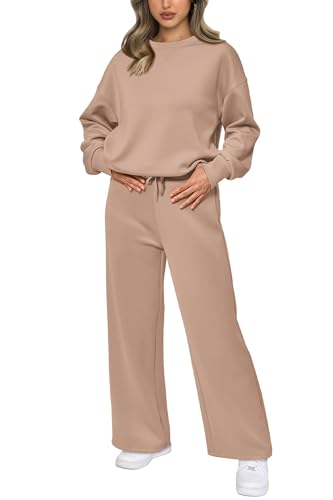Women's 2 Piece Lounge Set Long Sleeve Tops and Pants S2586