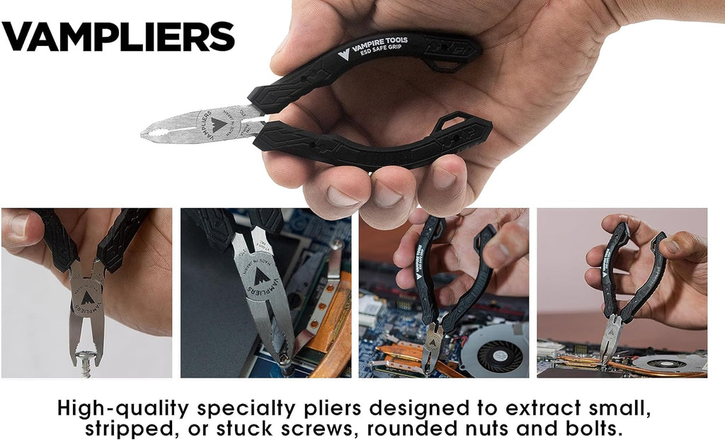 Screw Extractor Pliers Tool Set, 4-Piece with Tool Pouch W25135