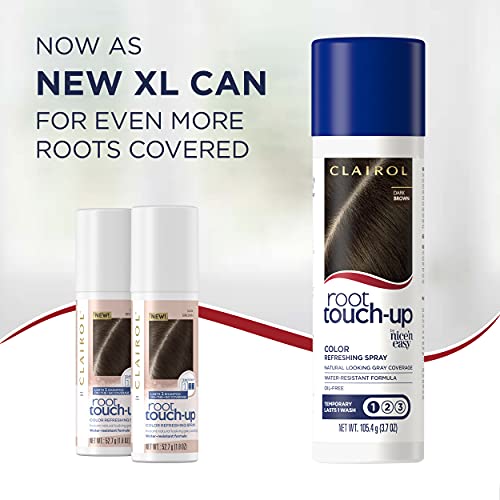 Root Touch-Up Temporary Spray, Dark Brown Hair Color, 2 Count Y504