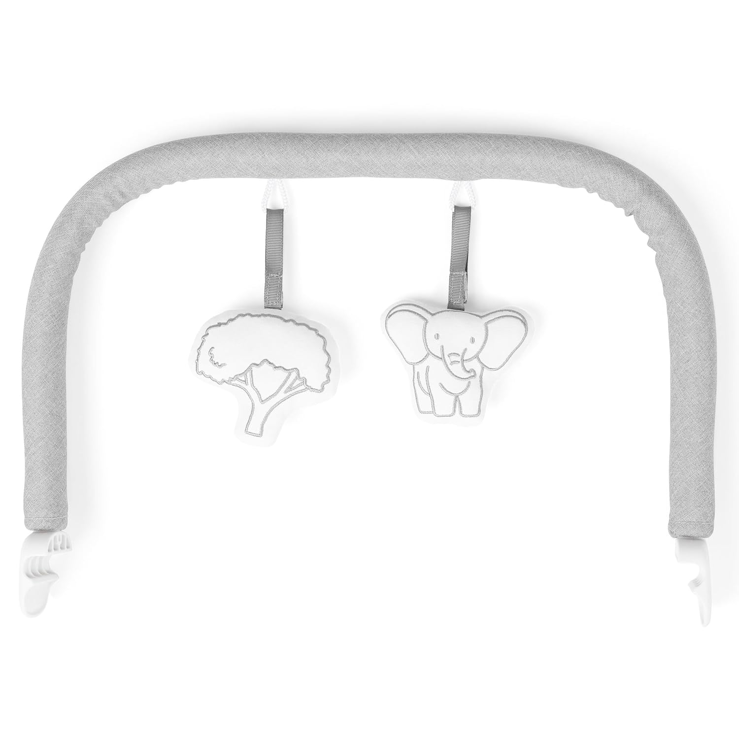 Baby Bouncer for Infant 0-6 Months, 3-Position Recline, Pebble Grey U830