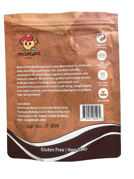 Mushroom Instant Coffee for Digestion, Energy & Immune Support N200294