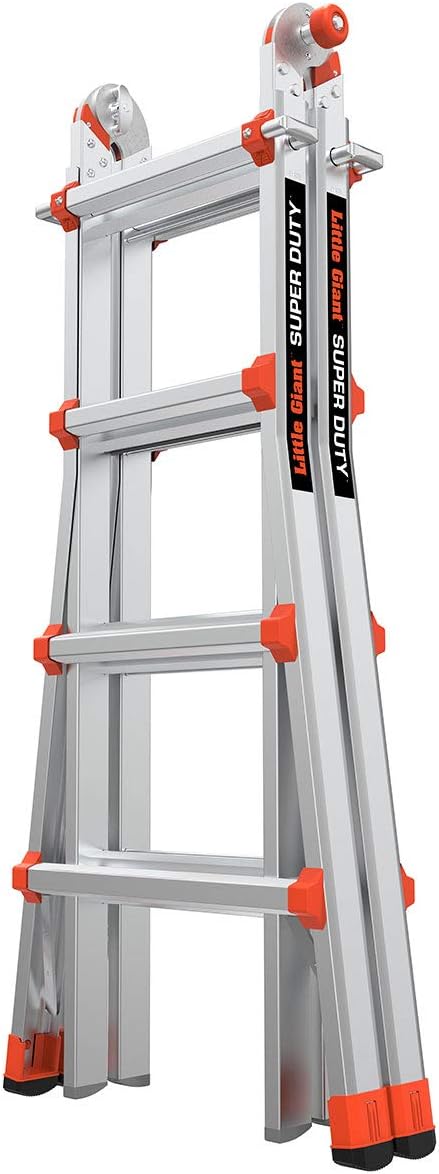 17 ft Multi-Position Aluminum Ladder, Type 1AA, 375 lbs J676316