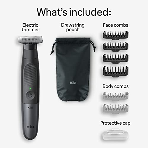 Men's Electric Trimmer for Face & Body, Beard Trimmer & Body Shaver, Waterproof O72276