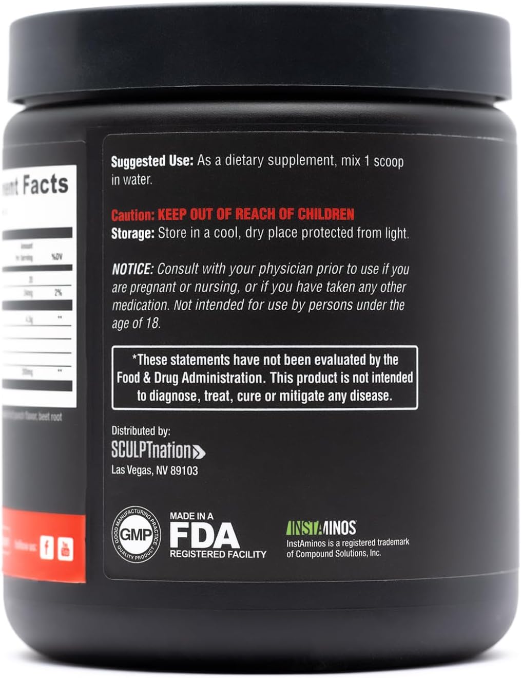 BCAA Powder Amino Acids Blend for Recovery and Endurance, Fruit Punch, 30 Servings E5097