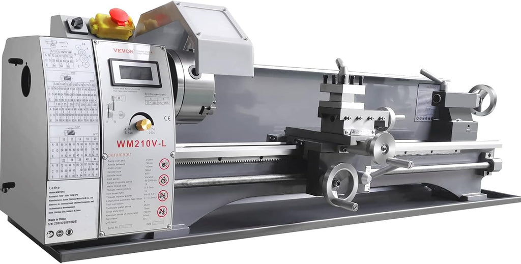 Metal Lathe Machine, 8.3" x 29.5", 0-2500 RPM, 750W Brushless Motor A417