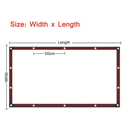 Clear Waterproof Tarpaulin 20x20ft with Grommets U357935