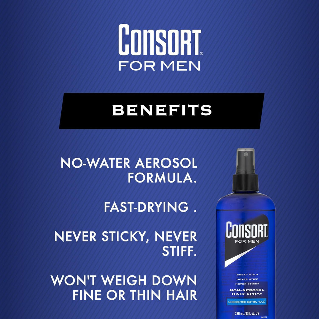 Unscented Hair Spray 8 oz, Extra Hold, 2 Pack P6956
