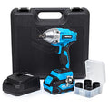 Neiko 10878A 1/2-Inch-Drive High-Torque Cordless Electric Impact-Wrench Kit with 20-Volt Lithium-Ion Charging Battery and 4 1/2-Inch-Drive Sockets