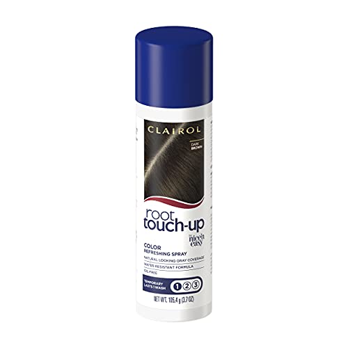 Clairol Root Touch-Up Temporary Spray, Dark Brown Hair Color, 2 Count (Packaging May Vary)