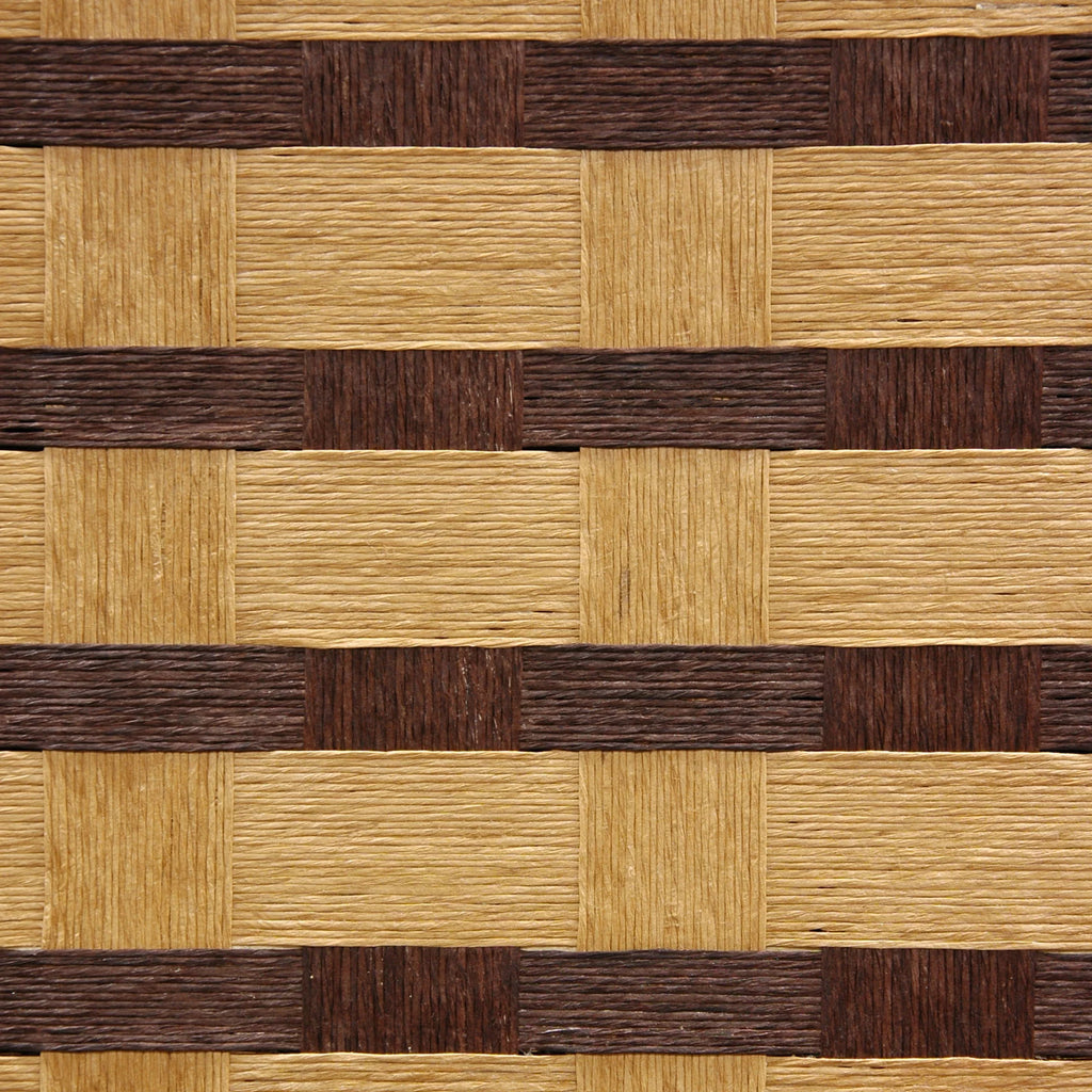 6 ft. Tall Two Tone Natural Fiber Room Divider - 4 Panel E426