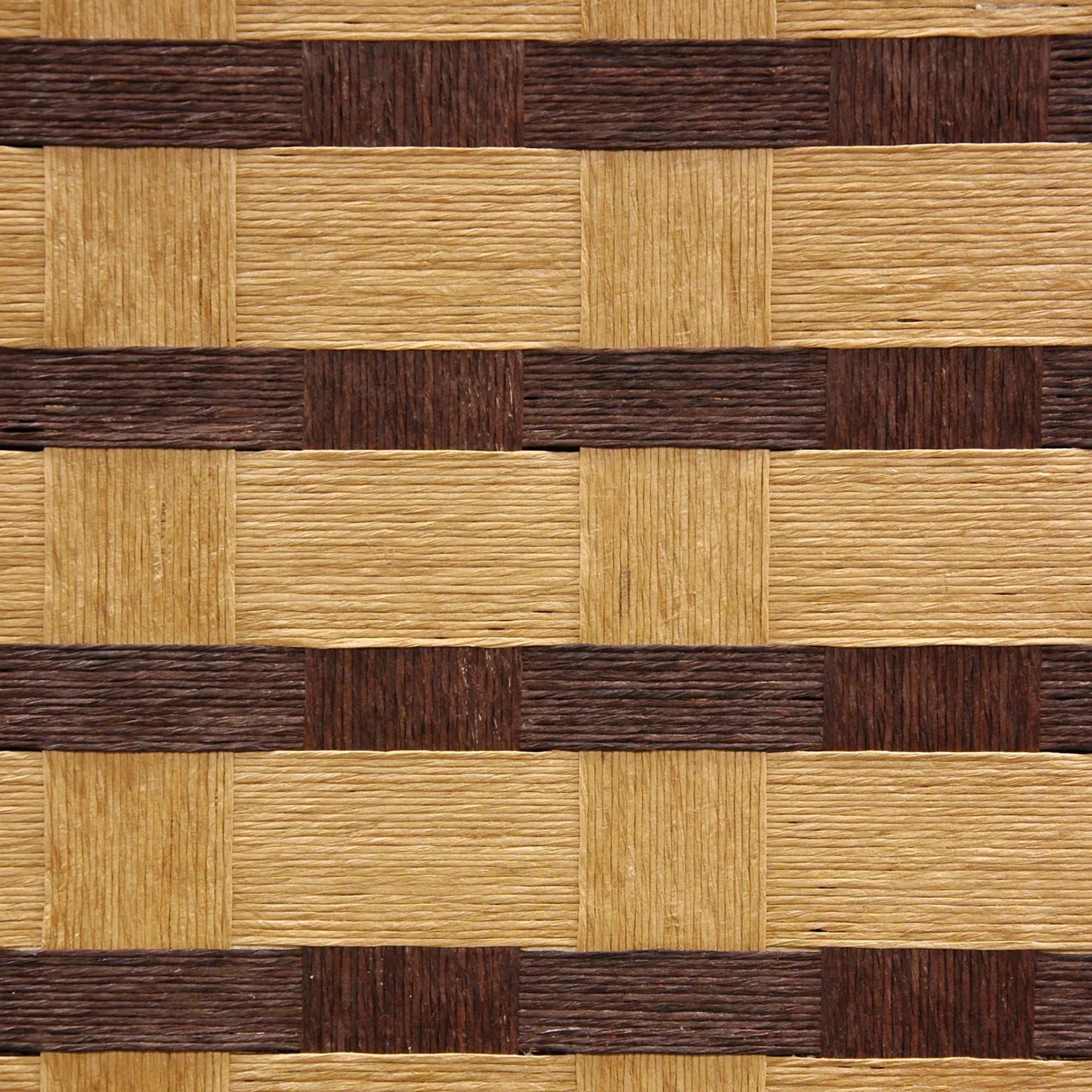 6 ft. Tall Two Tone Natural Fiber Room Divider - 4 Panel E426