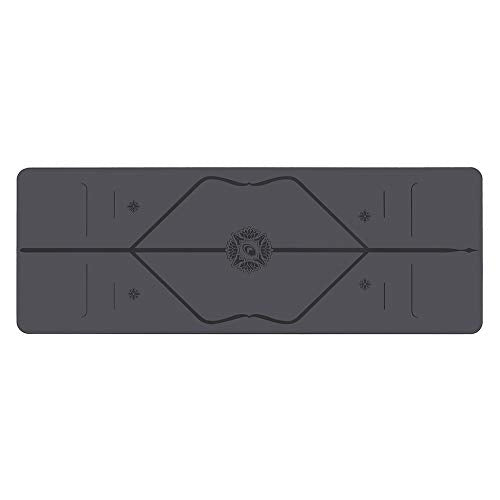 Yoga Mat with Alignment System, Non-slip, Eco-Friendly E8576