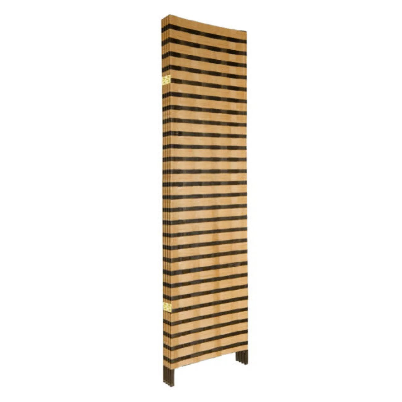 6 ft. Tall Two Tone Natural Fiber Room Divider - 4 Panel E426