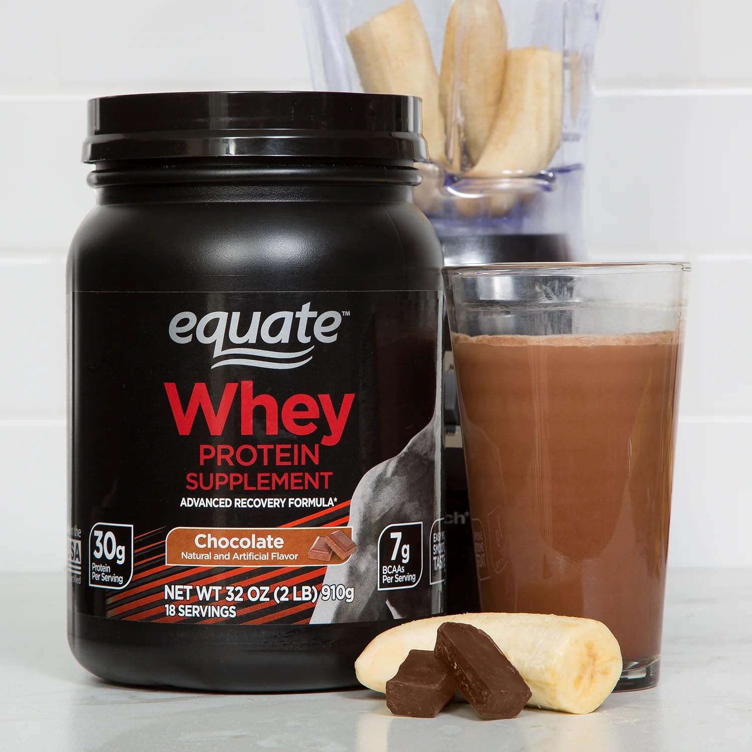 Whey Protein Supplement, Rich Chocolate, 32oz H442603