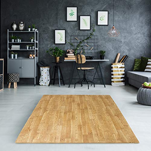 Wood Floor Mats Foam Interlocking Tiles for Home Office Playroom Basement A6775