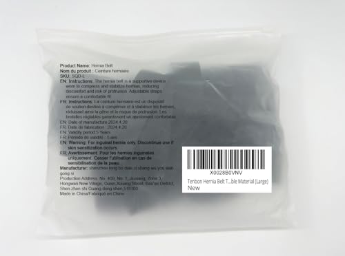 Hernia Support Belt with Removable Compression Pads for Men and Women G8673