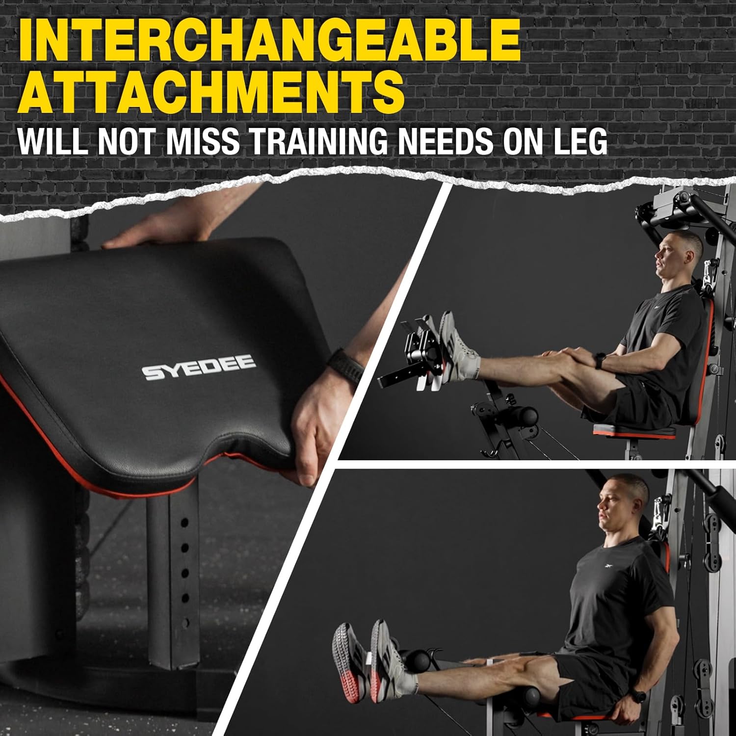 Multifunctional Home Gym Station with 150LBS Weight Stack A586