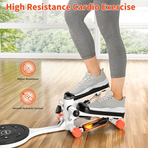 Mini Twist Stepper with Resistance Bands and LCD Monitor B11468