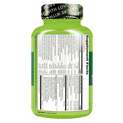 Whole Food Multivitamin with Elderberry & Mushrooms - 60 Vegan Capsules E177270