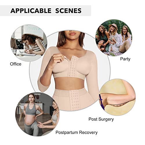 Arm Compression Sleeves for Women Post Surgery Shapewear B620641