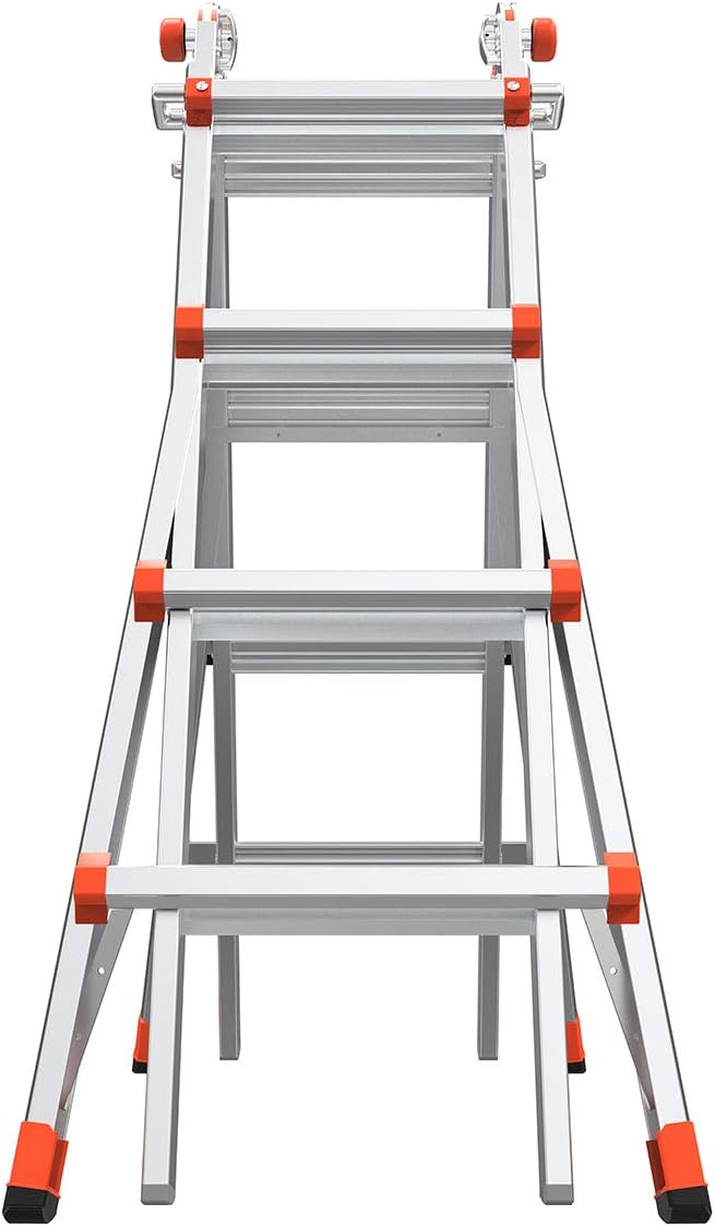 17 ft Multi-Position Aluminum Ladder, Type 1AA, 375 lbs J676316