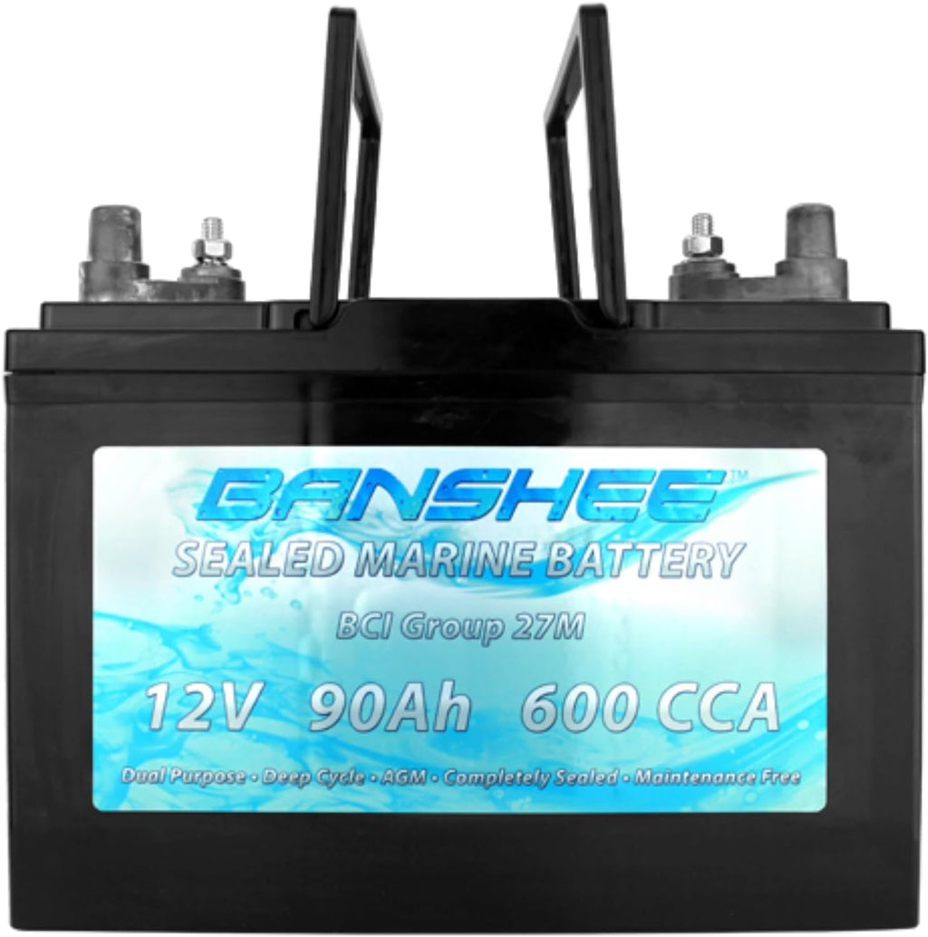 Sealed AGM Deep Cycle Marine Trolling Motor Battery Group 27 H6955