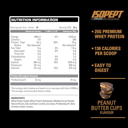 Hydrolyzed Whey Protein Powder, 27g Protein, Strawberry Milkshake D52333