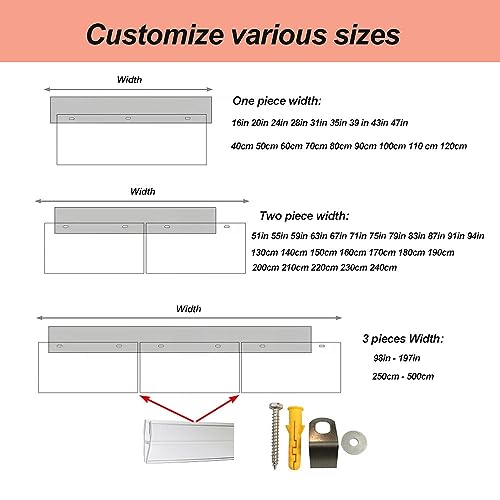 Clear Polycarbonate Window Awning for Porch Patio Rain Shelter B7531