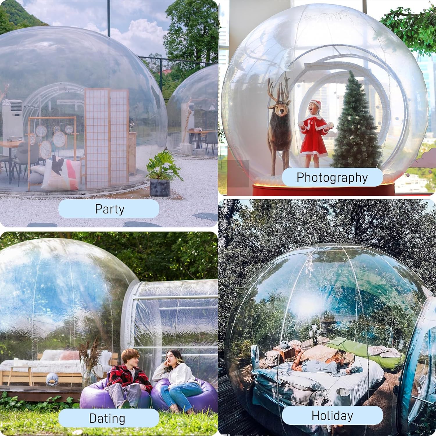 Inflatable Bubble Tent for Camping with Air Pump I531