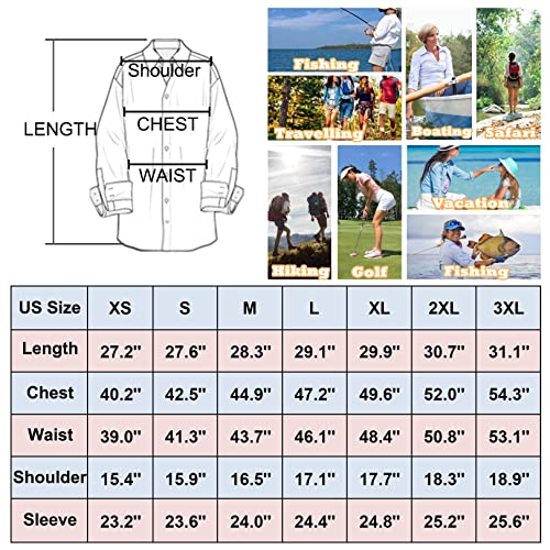 Women's UPF 50 Long Sleeve Sun Protection Safari Shirt V236682